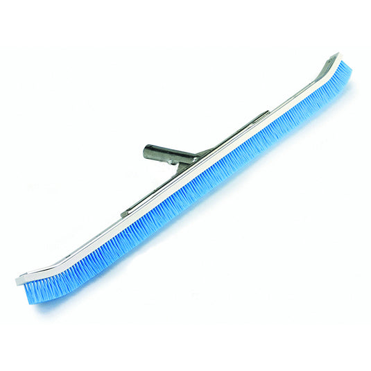 24" Blue nylon bristle curved aluminum wall brush Pentair