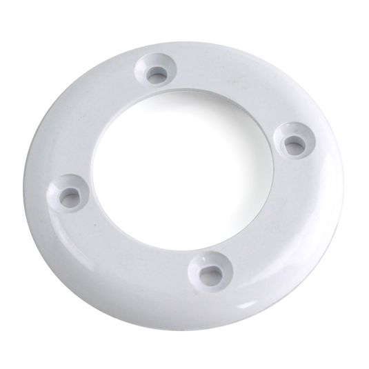 White Vinyl Inlet Fitting Face Plate Hayward